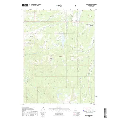 2020 Map of Whitney Reservoir, 2020 Print