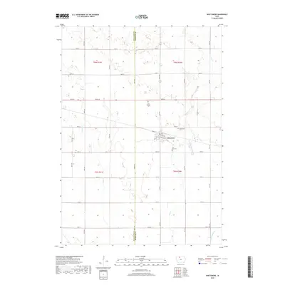 2018 Map of Whittemore, 2018 Print