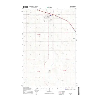 2017 Map of Wibaux, 2017 Print
