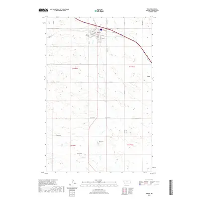 2020 Map of Wibaux, 2020 Print