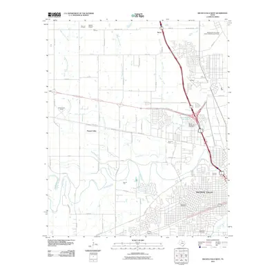 2010 Map of Wichita Falls West, 2010 Print