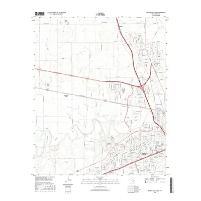 2016 Map of Wichita Falls West, 2016 Print