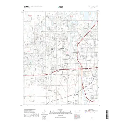2018 Map of Wichita West, 2018 Print