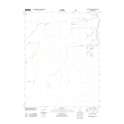 2012 Map of Wichman Canyon, 2012 Print