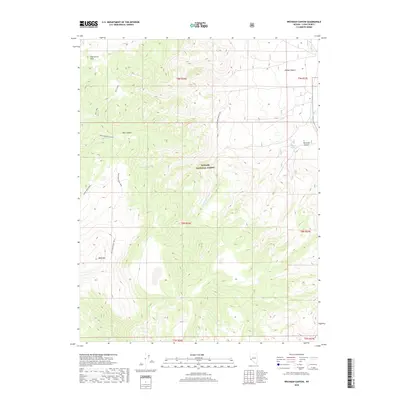 2018 Map of Wichman Canyon, 2018 Print