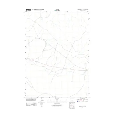 2012 Map of Wickersham Draw, 2012 Print