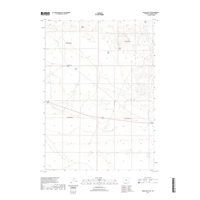 2017 Map of Wickersham Draw, 2017 Print