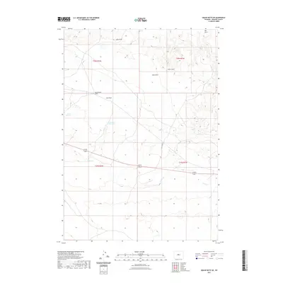 2021 Map of Wickersham Draw, 2021 Print