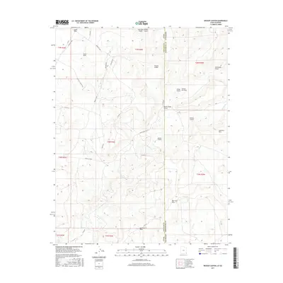 2017 Map of Wickiup Canyon, 2017 Print