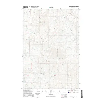 2017 Map of Wickiup Mountain, 2017 Print