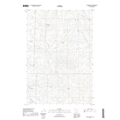 2020 Map of Wickiup Mountain, 2020 Print