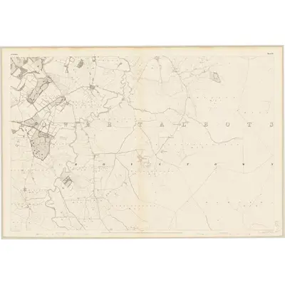 1838 Map of Wicklow - Sheet 10, 1840 Print