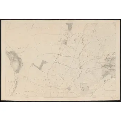 1838 Map of Wicklow - Sheet 12, 1852 Print