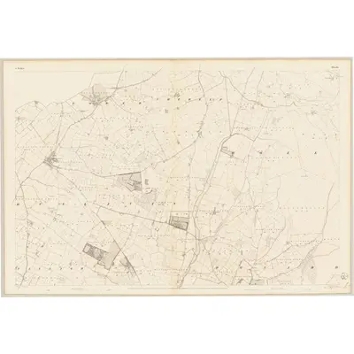 1838 Map of Wicklow - Sheet 15, 1840 Print
