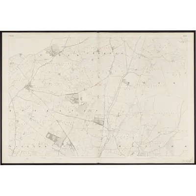 1838 Map of Wicklow - Sheet 15, 1857 Print