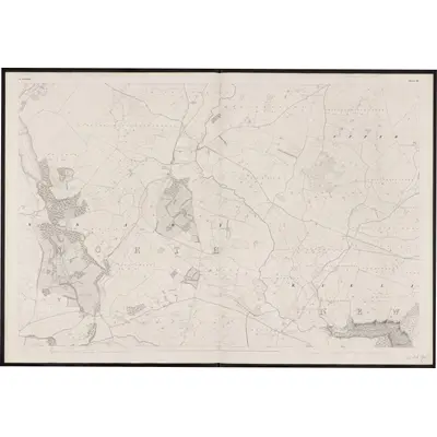 1838 Map of Wicklow - Sheet 18, 1863 Print