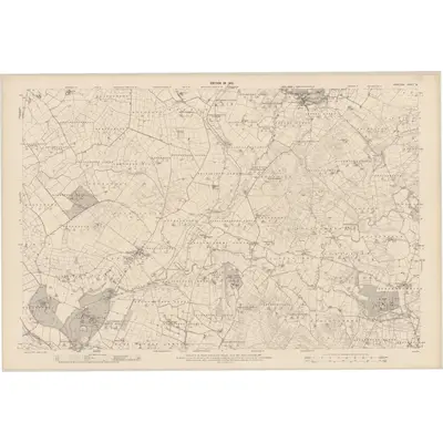 1908 Map of Wicklow - Sheet 21, 1910 Print
