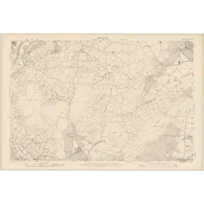 1908 Map of Wicklow - Sheet 24, 1910 Print