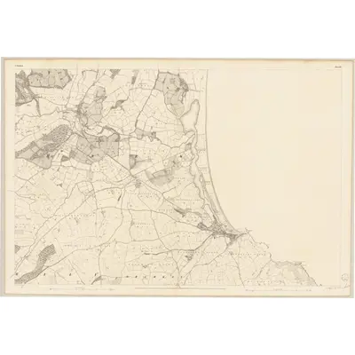 1838 Map of Wicklow - Sheet 25, 1840 Print
