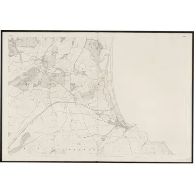 1838 Map of Wicklow - Sheet 25, 1863 Print