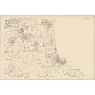 1908 Map of Wicklow - Sheet 25, 1910 Print