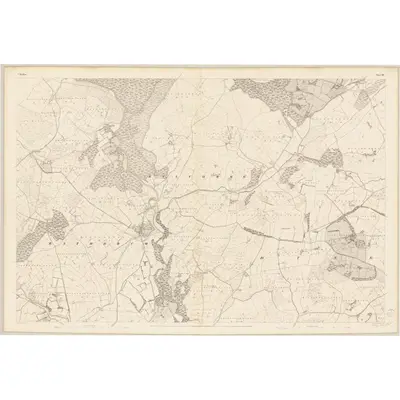 1838 Map of Wicklow - Sheet 30, 1840 Print