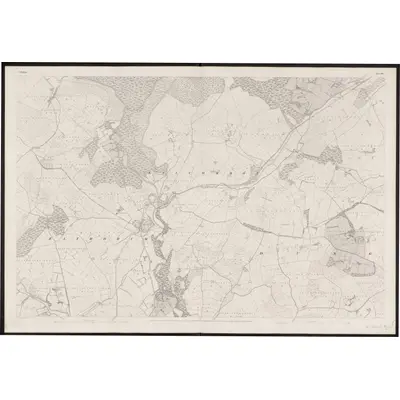 1838 Map of Wicklow - Sheet 30, 1863 Print
