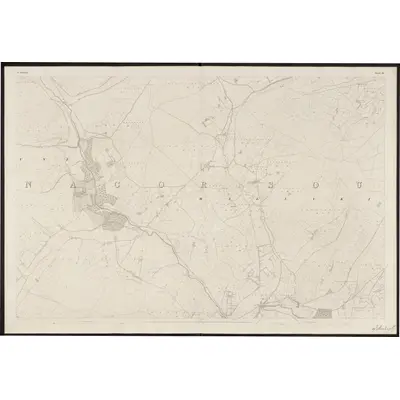 1838 Map of Wicklow - Sheet 34, 1860 Print