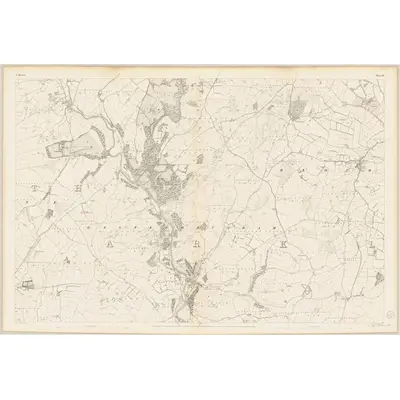 1838 Map of Wicklow - Sheet 35, 1840 Print