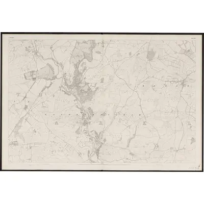 1838 Map of Wicklow - Sheet 35, 1863 Print