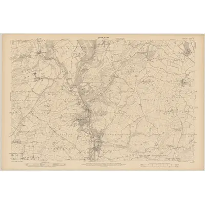 1908 Map of Wicklow - Sheet 35, 1910 Print