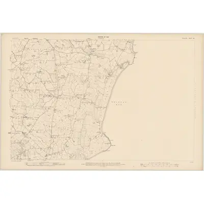 1908 Map of Wicklow - Sheet 36, 1910 Print