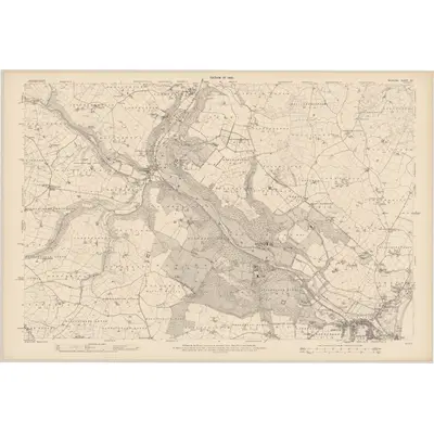 1908 Map of Wicklow - Sheet 40, 1910 Print