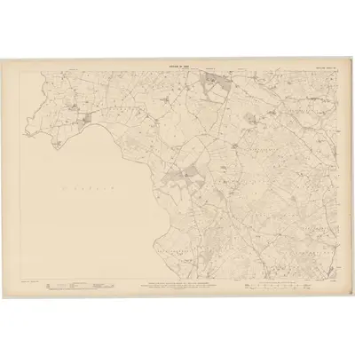 1907 Map of Wicklow - Sheet 42, 1909 Print