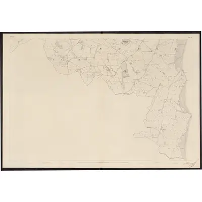 1838 Map of Wicklow - Sheet 45, 1853 Print