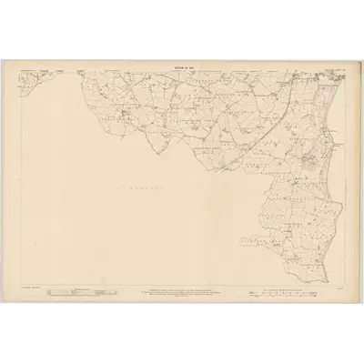 1907 Map of Wicklow - Sheet 45, 1910 Print