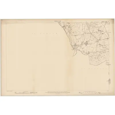 1907 Map of Wicklow - Sheet 46, 1909 Print