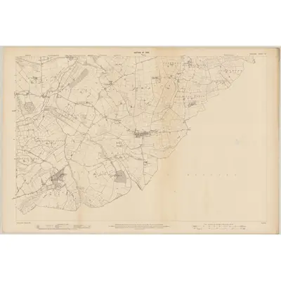 1907 Map of Wicklow - Sheet 47, 1909 Print