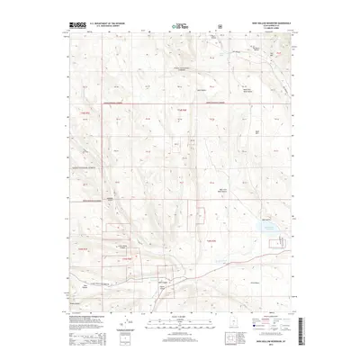 2014 Map of Wide Hollow Reservoir, 2014 Print