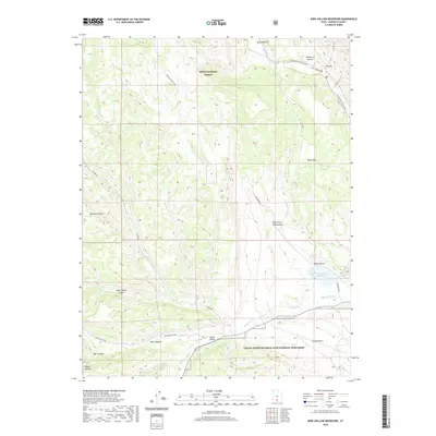 2020 Map of Wide Hollow Reservoir, 2020 Print