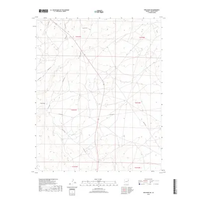 2018 Map of Wide Ruins SW, 2018 Print