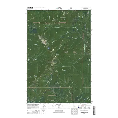 2013 Map of Widow Mountain, 2013 Print