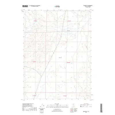 2018 Map of Wieland Flat, 2018 Print