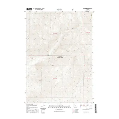2015 Map of Wiggins Peak, 2015 Print