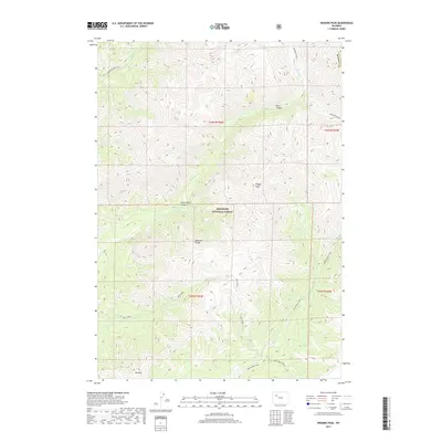 2017 Map of Wiggins Peak, 2017 Print