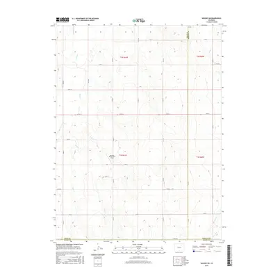 2016 Map of Wiggins SW, 2016 Print