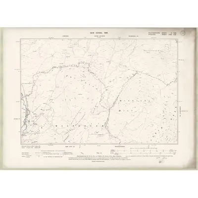 1893 Map of Wigtownshire Sheet II.SW, 1896 Print