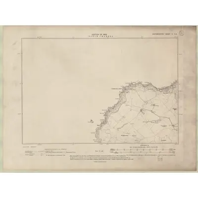 1907 Map of Wigtownshire Sheet IV.NE, 1909 Print