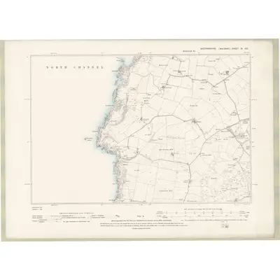 1892 Map of Wigtownshire Sheet IV.SE, 1896 Print