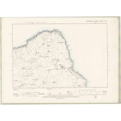1893 Map of Wigtownshire Sheet V.NW, 1896 Print